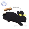 Wooden Small Chalk Board Rabbit shape wooden chalk board Manufactory